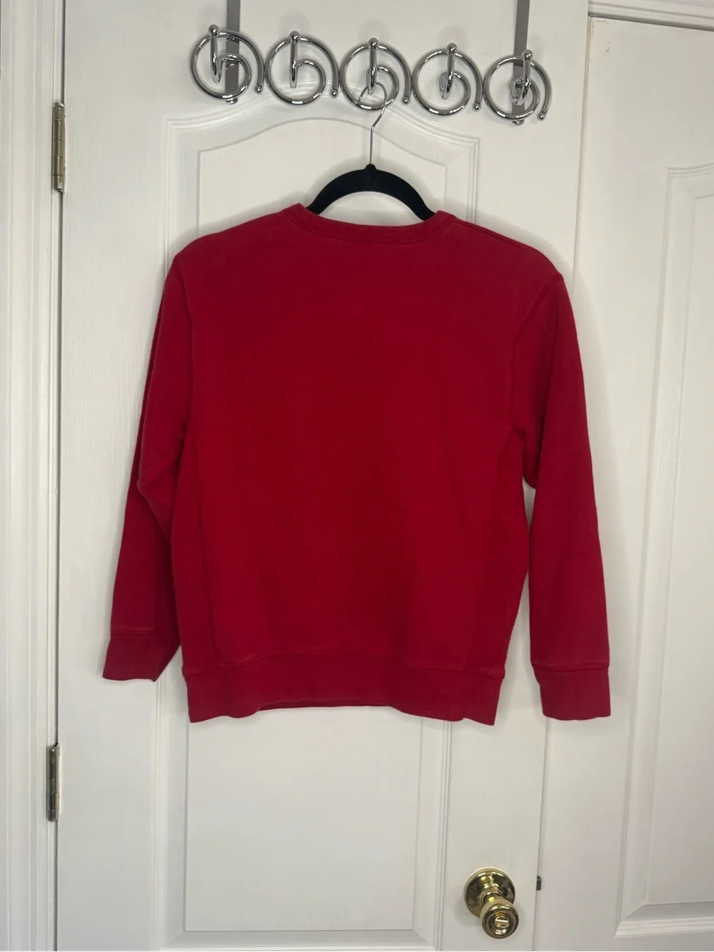 GAP Red Crewneck Sweatshirt with Cream Logo